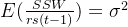 E(\frac{SSW}{rs(t-1)})=\sigma^{2}