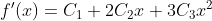 f'(x)=C_1+2C_2x+3C_3x^2