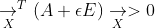 \underset{X}{\rightarrow}^{T}\left ( A+\epsilon E \right )\underset{X}{\rightarrow}>0