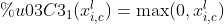 σ_1(x^l_{i,c} ) = \max(0, x^l_{i,c})