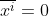 \overline{x^i}=0