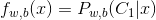 f_{w,b}(x) = P_{w,b}(C_1|x)