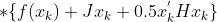 *\{f({x_k})+J{x_k}+0.5{x_k^'}H{x_k}\}