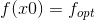 f(x0)=f_{opt}