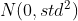 N(0,std^2)