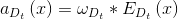 a_{D_{t}}\left ( x \right )=\omega _{D_{t}}*E_{D_{t}}\left ( x \right )