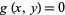 g(x,y)=0