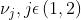 \nu _{j}, j\epsilon \left ( 1,2 \right )