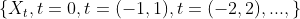 \left \{ X_{t},t=0,t=(-1,1),t=(-2,2),..., \right \}