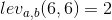 lev_{a,b}(6,6)=2