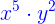 \large {\color{Blue} x^5\cdot y^2}