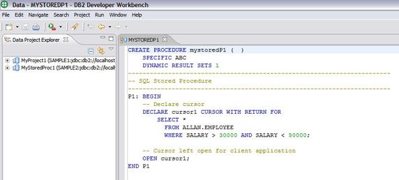 DB2 Developer WorkBench