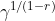 \gamma ^{1/ (1-r)}