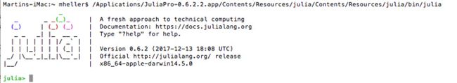Julia命令行