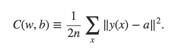 Quadratic Cost Function