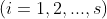 \left ( i= 1,2,...,s \right )