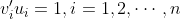 v'_{i}u_{i}=1,i=1,2,\cdots ,n