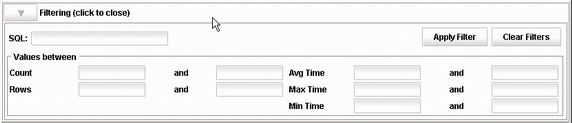 图 9. IronTrack SQL 设置相关的过滤条件