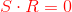 {\color{Red} S\cdot R=0}