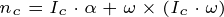 \tiny n_{c}=I_{c}\cdot \alpha +\omega \times \left ( I_{c}\cdot \omega \right )