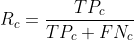 R_{c} = \frac{TP_{c}}{TP_{c}+FN_{c}}