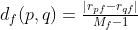 d_f(p,q)=\tfrac{|r_{pf}-r_{qf}|}{M_f-1}