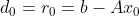 d_{0}=r_{0}=b-Ax_{0}