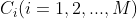 C_i(i=1,2,...,M)