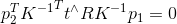 p_2^T{K^{-1}}^Tt^\wedge RK^{-1}p_1 = 0