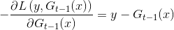 -\frac{\partial L\left(y, G_{t-1}(x)\right)}{\partial G_{t-1}(x)}=y-G_{t-1}(x)