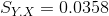 S_{Y.X}=0.0358