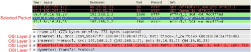 wireshark packet filter pane