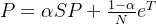 P = \alpha SP + \frac{1-\alpha }{N}e^{T}