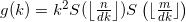 g(k)= k^2S(\left \lfloor \frac{n}{dk} \right \rfloor)S\left(\lfloor \frac{m}{dk} \rfloor \right )