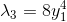 \lambda _3 = 8y_1^4