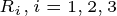 \tiny R_{i},i=1,2,3