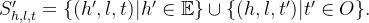 S'_{h,l,t}=\{(h',l,t)|h'\in\mathbb{E}\}\cup\{(h,l,t')|t'\in O\}.