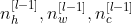 n_{h}^{[l -1]},n_{w}^{[l -1]},n_{c}^{[l -1]}