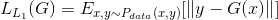 L_{L_1}(G)=E_{x,y\sim P_{data}(x,y)}[\left \| y-G(x) \right \|]