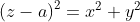 \left ( z-a \right )^{2}=x^{2}+y^{2}