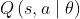 Q\left ( s,a\mid \theta \right )