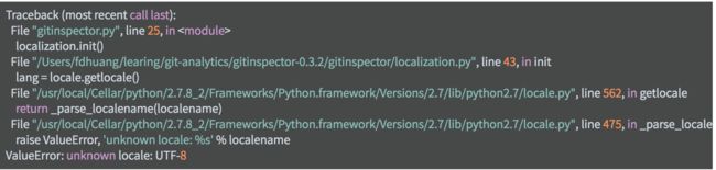Value Error: unknown locale: UTF-8