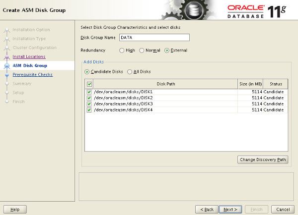 Grid - Create ASM Disk Group