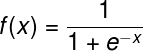 \large f(x)=\frac{1}{1+e^{-x}}