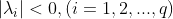 |\lambda _i|<0,(i=1,2,...,q)