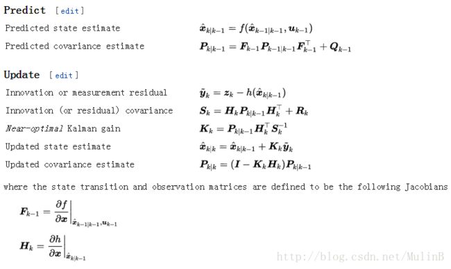 Extended Kalman filter