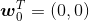 \boldsymbol{w}_{0}^{T}=\left ( 0,0 \right )