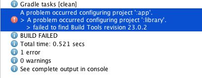 Build Tools revision