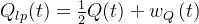 Q_{lp}(t)=\frac{1}{2}Q(t)+w_{Q}\left ( t \right )