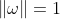 \left \| \omega \right \| = 1